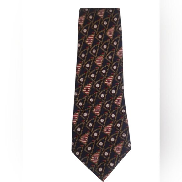 CHANEL Elegant Silk Sail & Sun Tie Twilly - Picture 3 of 10